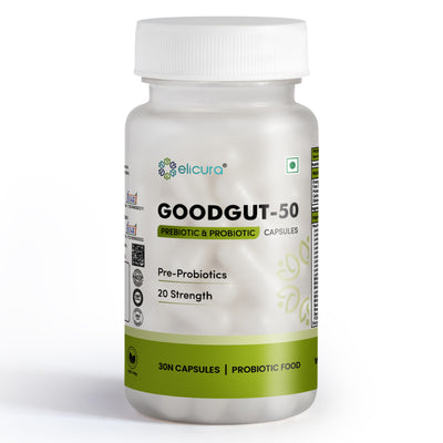 Elicura GoodGut-50 | Pre & Probiotics Supplement