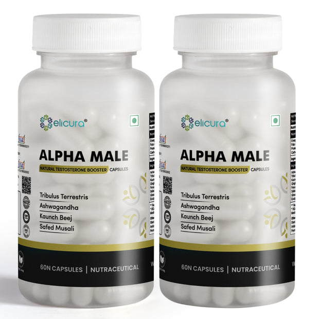 Elicura Alpha Male | Natural Testosterone Booster for Men