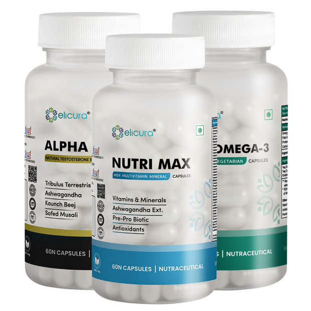 Elicura Alpha Omega Max Combo – Complete Support for Men’s Health