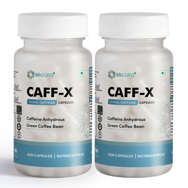 Elicura Caff-X | Energy & Focus Support | 60 Veg Capsules