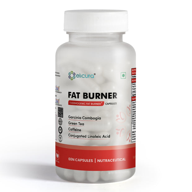 Elicura Fat Burner Supplement | 60 Vegan Capsules for Weight Loss