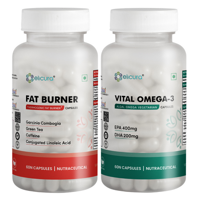 Elicura Omega Fat Burner Supplement – Boost Metabolism & Fat Loss