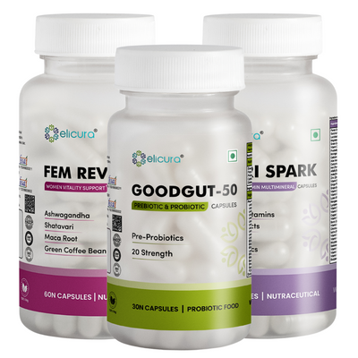 Elicura FemSpark & GoodGut Combo – Women’s Health & Digestive Support