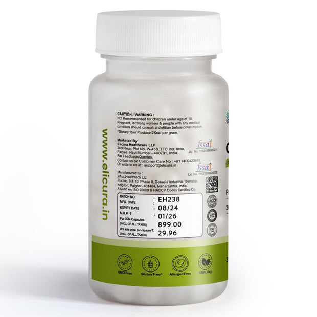 Elicura GoodGut-50 | Pre & Probiotic Supplement | 50 Billion CFU