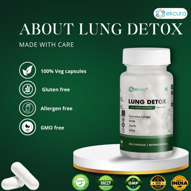 Elicura Lung Detox | 30 Veg Capsules