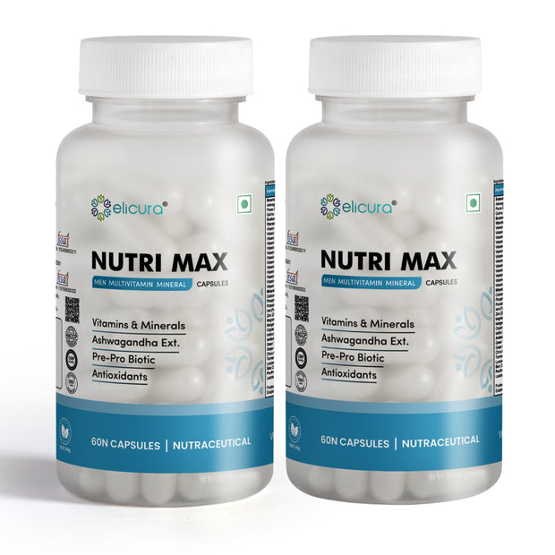 Elicura NutriMax Male Multivitamins | 35 Ingredients for Vitality