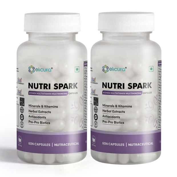 Elicura NutriSpark Female Multivitamin | 38 Ingredients for Wellness