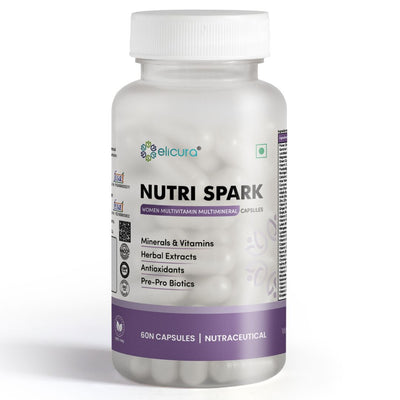 Elicura NutriSpark Female Multivitamin | 38 Ingredients for Wellness