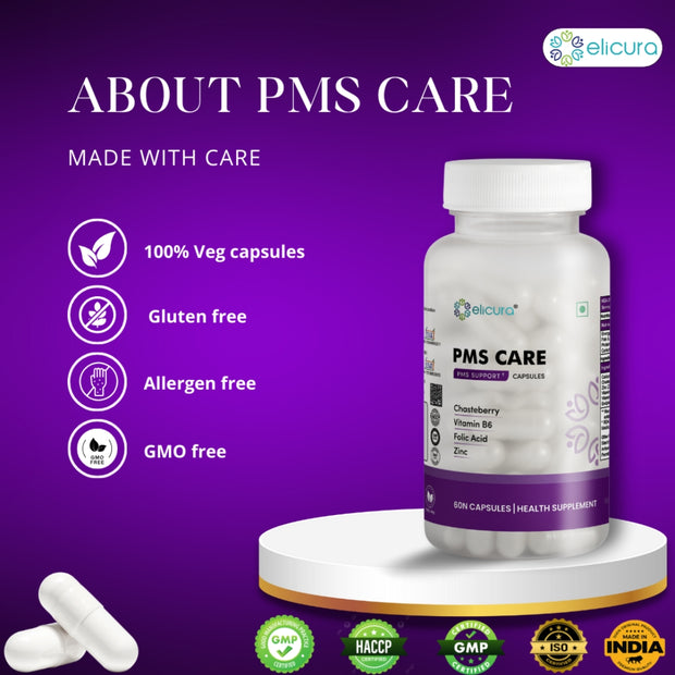 Elicura PMS Care | Natural Relief for Menstrual Discomfort & Balance