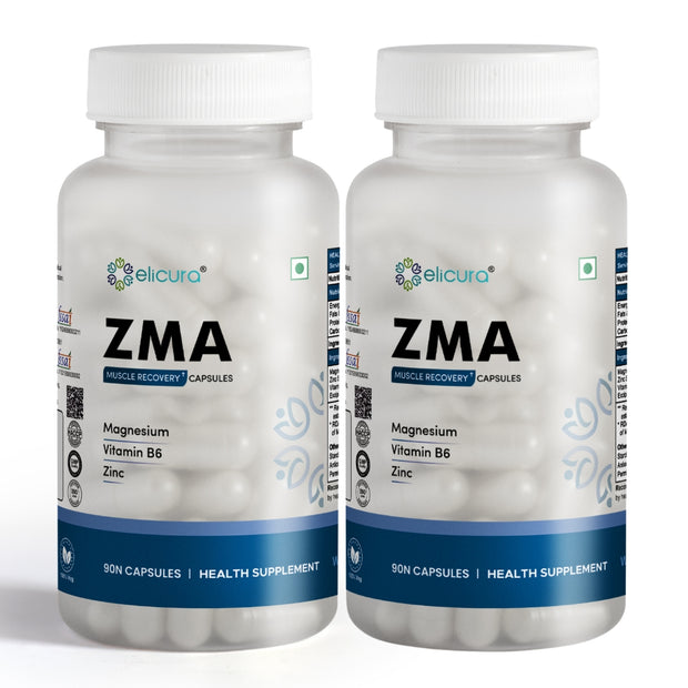 Elicura ZMA Supplement | 90 Veg Capsules for Sleep & Recovery