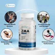 Elicura ZMA Supplement | 90 Veg Capsules for Sleep & Recovery